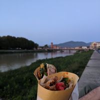 Dinner with a view at Vegan Come Koala in Pisa