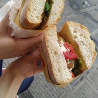 seitan kebabs (I forgot what the bread is called but it's the 5 euro one) at Vegan Come Koala in Pisa