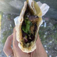 Wrap with grilled seitan and veggies   at Vegan Come Koala in Pisa