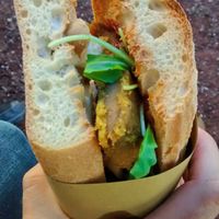 Cutlet sandwich at Vegan Come Koala in Pisa