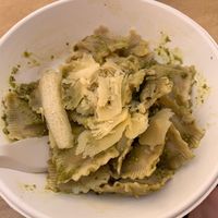 Ravioli di farro con tofu e spinaci al pesto 9,5€ at Vegan Come Koala in Pisa