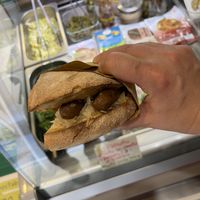 Smoked seitan hot dog  at Vegan Come Koala in Pisa