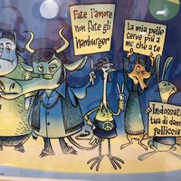 Poster  at Vegan Come Koala in Pisa