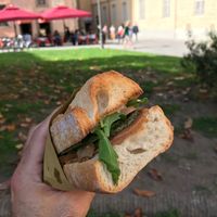 Great park to eat outside not far from shop. at Vegan Come Koala in Pisa