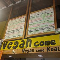 Menu at Vegan Come Koala in Pisa