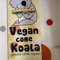 Poster  at Vegan Come Koala in Pisa
