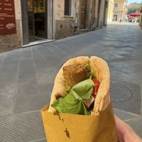 Seitan focaccia   at Vegan Come Koala in Pisa