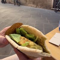 Tofu burger wrap (GF)   at Vegan Come Koala in Pisa