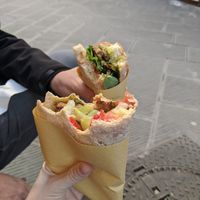 Delicious sandwich and wrap! at Vegan Come Koala in Pisa