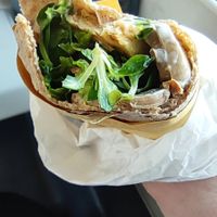 Tempeh wrap at Vegan Come Koala in Pisa