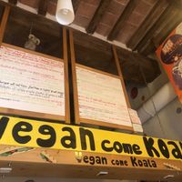 Menu at Vegan Come Koala in Pisa
