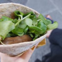 Seitan piadina at Vegan Come Koala in Pisa