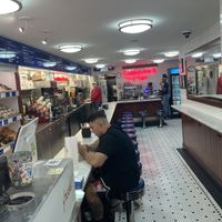 Inside seating  at The Donut Pub - West Village in New York City