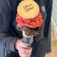 Strawberry & dark chocolate   at Aroma Gelato Boutique in Zadar