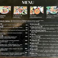Menu (main items are about 34zł)  at U&Mi in Warsaw