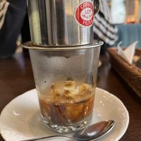 Vietnamese coffee with soy milkk  at U&Mi in Warsaw
