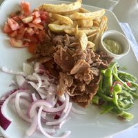 Vegan gyros  at Greek Village in Corfu