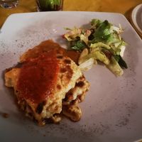 Moussaka at Greek Village in Corfu