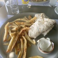 Vegan wrap  at Greek Village in Corfu