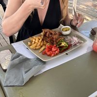 Vegan gyros  at Greek Village in Corfu