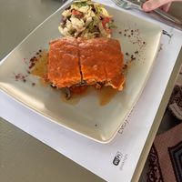 Vegan mussaka  at Greek Village in Corfu