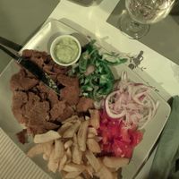 Vegan gyros at Greek Village in Corfu