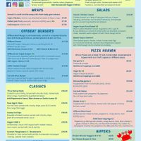 Menu at The Offbeat Bar & Kitchen Crantock in Crantock