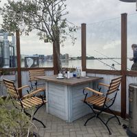 Terasse mit Hafenblick  at Otto's in Rostock