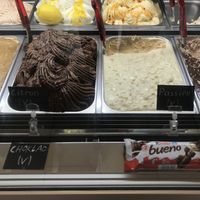 Vegan lemon, chocolate and passionfruit gelato  at Gelatonova in Stockholm