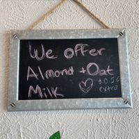 Vegan milk at a + $0.50 charge   at Bobalicious in North Little Rock