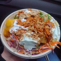 Coconut 'bacon' for the win! Also loved the wasabi mayo, mango salsa and wakame at Kuula Poké in Birmingham