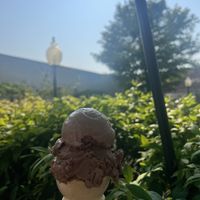 Chocolate ice cream   at Parkside Dairy in Oscoda