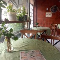 Inside at Neda Vegan Cafe in Tehran