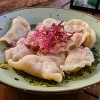 Vegan dumplings 🌱👍 at Made in Sopot in Sopot