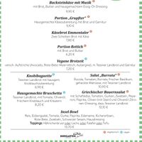 Kaltes Essen (nicht immer verfügbar)  at Biergarten an der Insel Gern in Ornbau