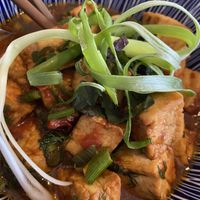 Tomato tofu  at Good Morning Vietnam in Berlin