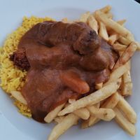 Vegan goujons with katsu sauce at Hungry Horse - The Folly in Andover