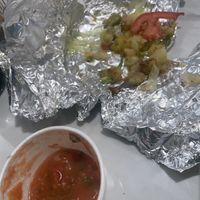 Sad bland torta and salsa  at El Zarape in Simi Valley