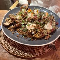 Berenjena asada con trigo   at AIYANNA in Ibiza