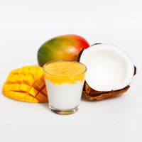 Coconut milk pudding at BIBIBOP in Indianapolis