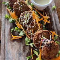 falafel  at Café Mogagua in Isla Mujeres