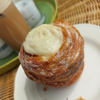 Lemon cheesecake cruffin at Loaf in Wymondham