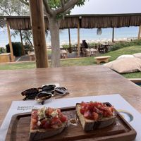 Bruschetta  at Banana Beach Casa Playa Beach Bar - Restaurant in Zakynthos
