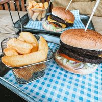 Burgers  at The Half Moon Inn in Telford