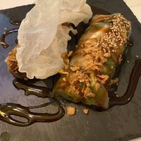 Spring rolls (get some veggies!)  at Shambala Lounge Bar in Cuenca