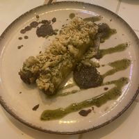 Cannelloni with in-house sietan/mushroom filling. Tasty option and filling  at Shambala Lounge Bar in Cuenca