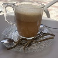 Falso café miso  at Shambala Lounge Bar in Cuenca