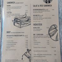 (German) Menu for weekdays, some special offers for weekends not included at Bros Beans & Beats in Zurich