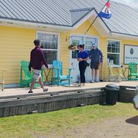 One of five little buildings in the area. Definitely more to check out there. at Black & White Cafe and Bakery in St Peters Bay