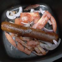 Linguiça defumada at Empório Soul Terra Veg in Sao Paulo